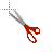 Scissors Dark Red cursor