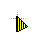 Black & Yellow x Green - red lines cursor
