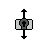 Vertical resize cursor