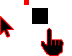 Black-Red Pointers Cursors preview