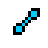 Diagonal 2 resize pixelated blue cursor