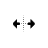 Horizontal resize cursor