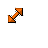 Windows XP 3D Orange (Zune) Diagonal 2 cursor