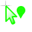 ARGs cursor green location cursor