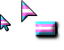 ᴿᵉᵃˡ ᵃʳʳᵒʷ ⁿ ᶜᵘˢᵗᵒᵐC=ommodore 64 & 128  Cursors preview