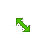 Green Diagonal Resize 1 cursor