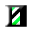 Black and Green Barbor Pole with Bevel cursor