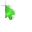 Green Fiery Cursor cursor