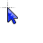 blue pointer cursor