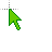 Green-cursor cursor
