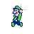 SMB2 Luigi - Diagonal 1 cursor