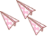 Kawaii Cute Airplane Paper Pink Cursors preview