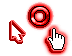 Flashing Neon Red and Clear Cursors preview