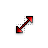 Red Diagonal Resize 2 cursor