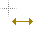 Horizontal resize cursor