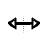 Horizontal resize cursor