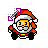 Santa diagonal resize left cursor