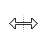 Horizontal resize cursor
