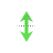 Vertical resize cursor