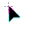 Pink and Light Blue Carbon Fiber cursor