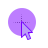 Purple Transparent Circle cursor