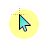 blue and circle yellow cursor
