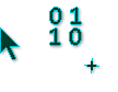 Binary Enchanced - Cyan & Dark Blue Shadow Cursors preview