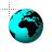 Rotating Earth - Black Land cursor