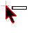 rainbow outline black work backround cursor