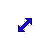 Blue Diagonal Resize 2 cursor