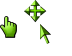 Windows XP 3D Yellow-Green Edit Cursors preview