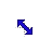 Blue Diagonal Resize 1 cursor