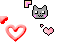 Cute with heart Cursors preview