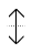 Vertical resize cursor