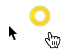Windows 10 Mac OS X Style Yellow Cursors preview