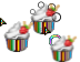 Rainbow Cupcake Cursors preview