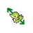 Pokemon Snivy diagnal1 cursor