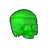 Cyberpunk Green Skull Max cursor