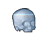 Cyberpunk Blue Skull cursor