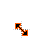 Black-n-Orange Diagonal Resize 1 cursor