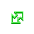 Flashing Neon Green and Clear Diagonal Resize 2 cursor