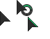 Dark Gray Teal StreetLight Edit Cursors preview