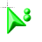Green Gemstone person cursor