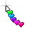 rainbow heart trail cursor