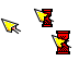 Red Jewel, Yellow Arrow Cursors preview