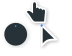 Material Design Dark Cursors preview
