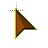 Cursor flecha marrom cursor