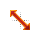 Dark Red Glow Diagonal Resize 1 cursor