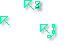 Cyan Pixel Glass Cursors preview