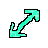 Sketchy diagonal2 cursor